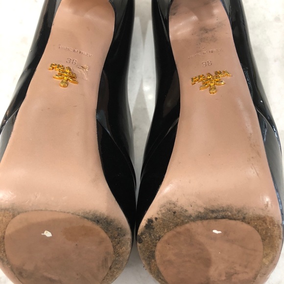 Prada Black Patent Leather Platform - Picture 4 of 4